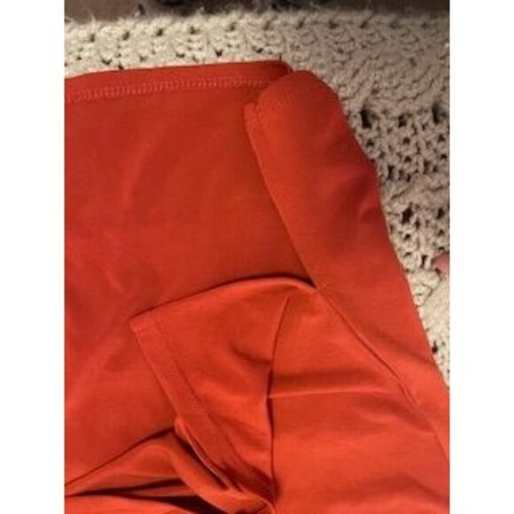 Susan Graver Red Sleeveless Draped Neck‎ Top M LIQUID KNIT Polyester & Spandex - Picture 6 of 14